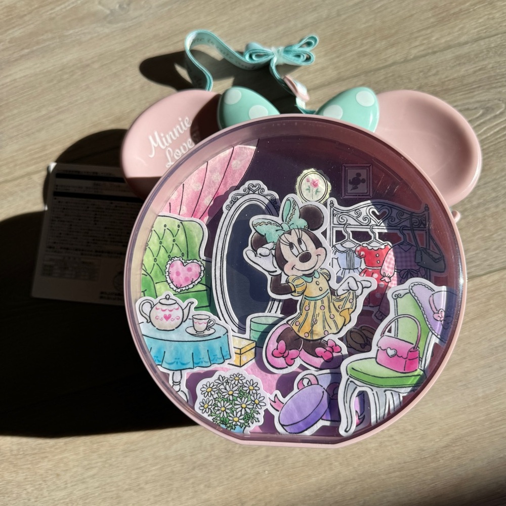 TOKYO DISNEY Popcorn Bucket Minnie Mouse Loves Fashion Limited Japan Exclusive